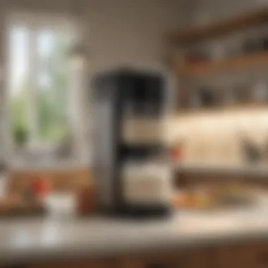 Organized Kitchen with Rice Dispenser Organized kitchen featuring a rice dispenser