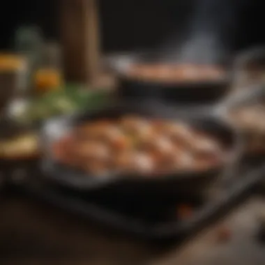 Cast iron cookware demonstrating versatility in usage