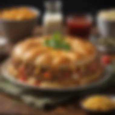 Hearty Hamburger Casserole Delight A hearty hamburger casserole