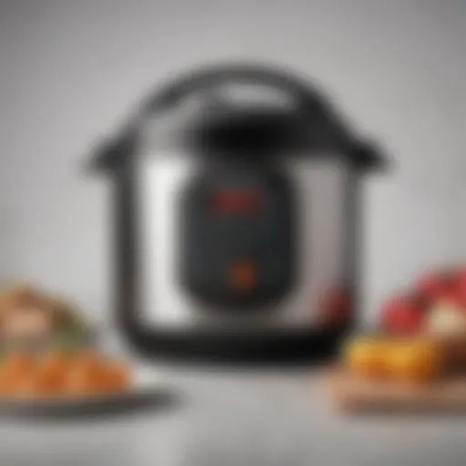 A close-up view of an Instant Pot showcasing its various control buttons