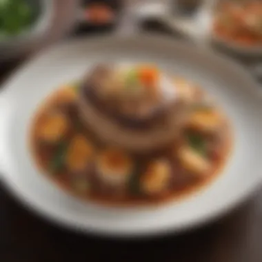 A beautifully plated dish prepared using an Instant Pot