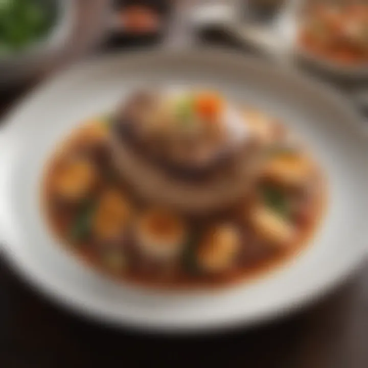 A beautifully plated dish prepared using an Instant Pot