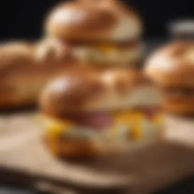 An assortment of unique rolls and breads used for sandwich variations