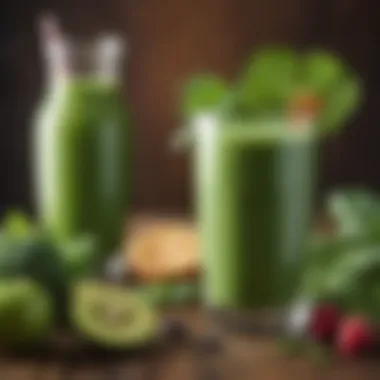 Refreshing Green Smoothie A delightful smoothie made with greens and fruits