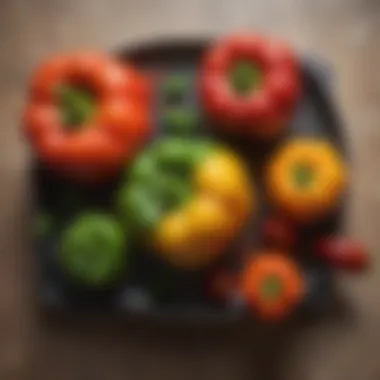 Colorful Vegetables Enhancing Fat Loss Colorful array of bell peppers and tomatoes