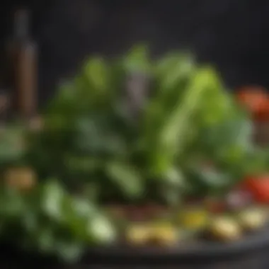 Leafy Greens Boosting Metabolism Vibrant assortment of leafy greens