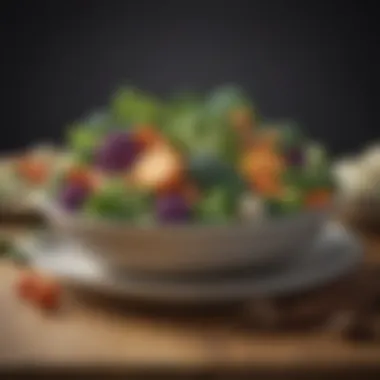 Cruciferous Vegetables for Digestive Support Plate filled with vibrant cruciferous vegetables, showcasing their importance