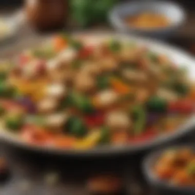 Colorful Veggie Stir-Fry A vibrant veggie stir-fry with colorful vegetables and tofu