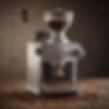 Close-up of a high-quality coffee grinder showcasing its features